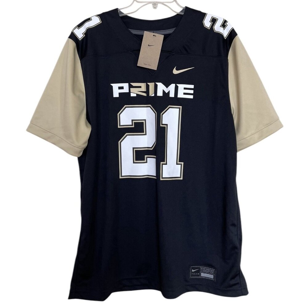 Nike Coach Prime #21 Deion Sanders 2.0 Black Jersey Colorado‎ Men’s Large